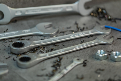 GEDORE 7 R 17 Maulschlüssel mit Ringratsche UD-Profil 17 mm