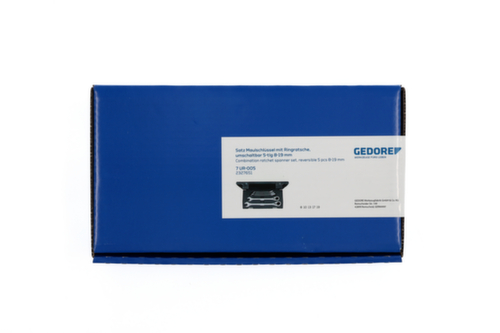 GEDORE 7 UR-005 Satz Maulschlüssel mit Ringratsche