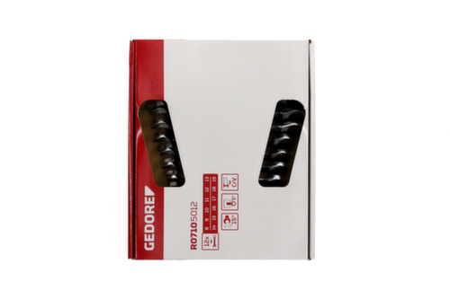 GEDORE R07105012 Ringratschenmaulschlüssel Satz SW8-19 mm 12-teilig