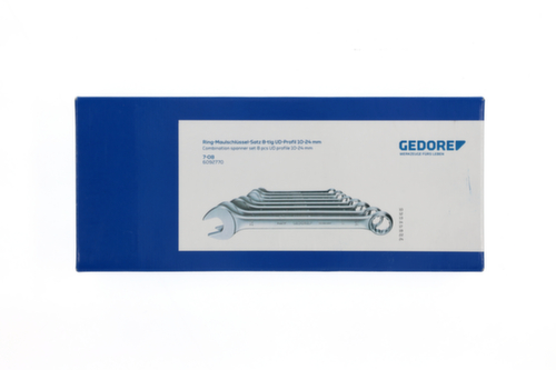GEDORE 7-08 Ring-Maulschlüssel-Satz 8-teilig UD-Profil 10-24 mm