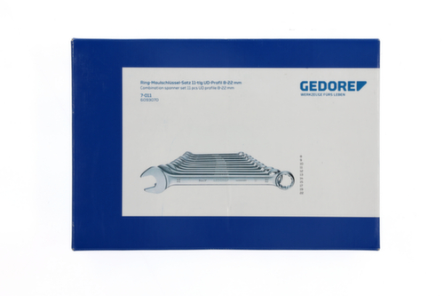 GEDORE 7-011 Ring-Maulschlüssel-Satz 11-teilig UD-Profil 8-22 mm