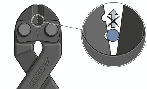 GEDORE 8340-200 TL Bolzenschneider 200 mm tauchisoliert