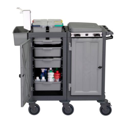 Geschlossener Reinigungswagen VariX, 4x6 l Eimer