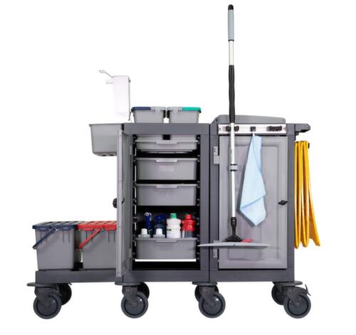 Geschlossener Reinigungswagen VariX - Box, 4x6 l Eimer