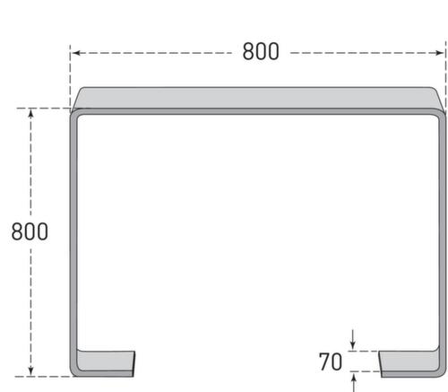 Moravia Fahrrad-Anlehnbügel CITY GILA aus Flachstahl