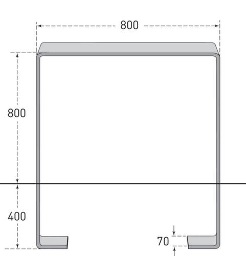 Moravia Fahrrad-Anlehnbügel CITY GILA aus Flachstahl