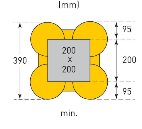Moravia Zuschneidbarer Säulenschutz MORION ECO, Höhe x Breite 1000 x 390 mm
