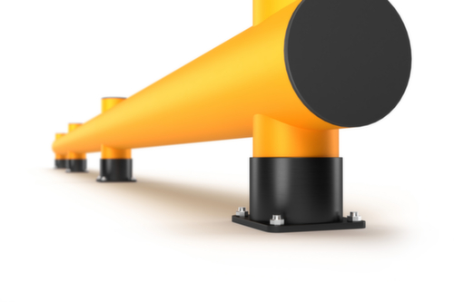 a.m.p.e.r.e. Rammschutz-Barriere Rack Mammut®, Einzelplanke, Länge 6000 mm