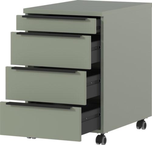 Rollcontainer GW-MAILAND 4377, 3 Schublade(n), taupe/taupe