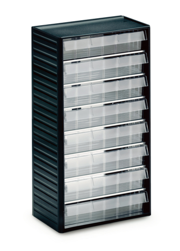 Treston Klarsichtmagazin, 8 Schublade(n), anthrazitgrau/transparent