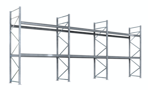 SCHULTE Palettenregal für 36 Paletten, 8590 mm breit, 4 Lagerebenen