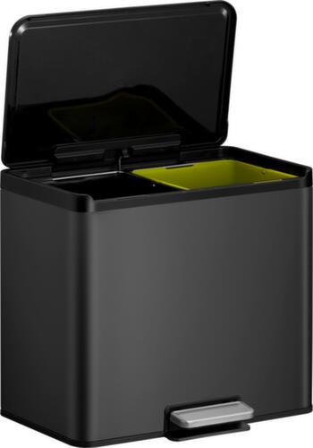 Tretabfallsammler EKO mit fingerabdruckfester Beschichtung, Inhalt 2 x 15 l