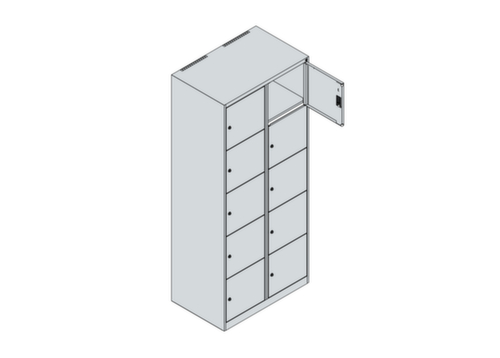 C+P Schließfachschrank Classic Plus, 10 Fächer