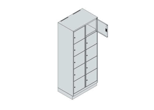 C+P Schließfachschrank Classic Plus, 10 Fächer