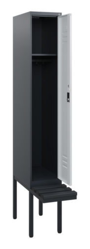 C+P Spind Classic Plus mit Sitzbank, Abteilbreite 300 mm