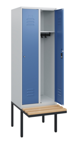 C+P Spind Classic Plus mit Sitzbank, Abteilbreite 300 mm