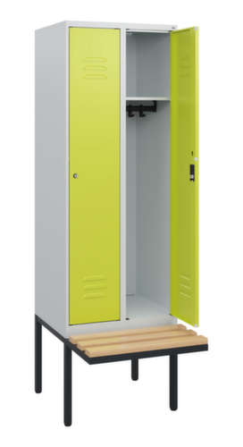 C+P Spind Classic Plus mit Sitzbank, Abteilbreite 300 mm