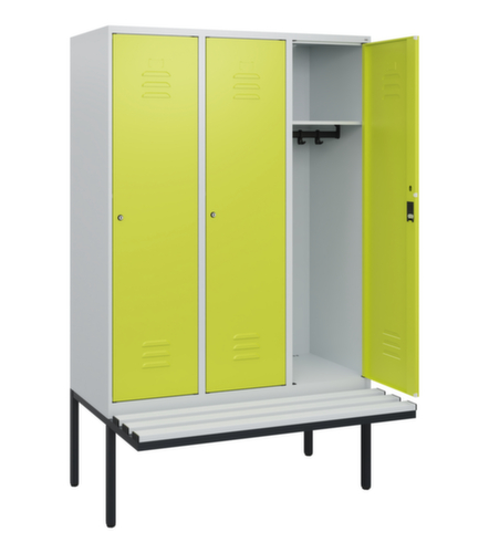 C+P Spind Classic Plus mit Sitzbank, Abteilbreite 400 mm