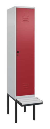 C+P Spind Classic Plus mit Sitzbank, Abteilbreite 400 mm