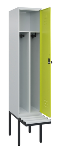 C+P Sitzbank-Spind Classic Plus für Schwarz-Weiß-Trennung, Abteilbreite 400 mm