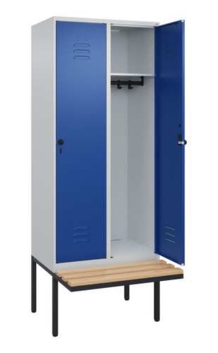 C+P Spind Classic Plus mit Sitzbank, Abteilbreite 400 mm