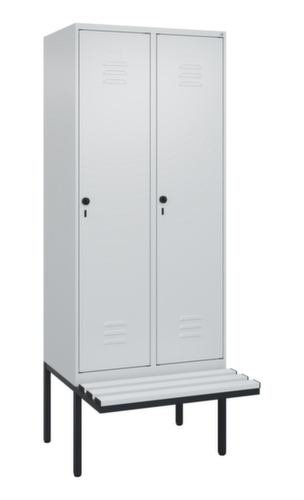 C+P Spind Classic Plus mit Sitzbank, Abteilbreite 400 mm