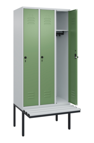 C+P Spind Classic Plus mit Sitzbank, Abteilbreite 300 mm