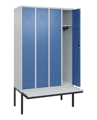 C+P Spind Classic Plus mit Sitzbank, Abteilbreite 300 mm