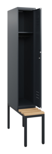 C+P Spind Classic Plus mit Sitzbank, Abteilbreite 300 mm