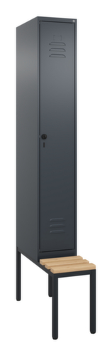 C+P Spind Classic Plus mit Sitzbank, Abteilbreite 300 mm