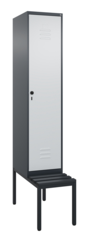 C+P Spind Classic Plus mit Sitzbank, Abteilbreite 400 mm