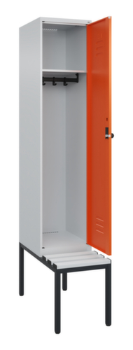 C+P Spind Classic Plus mit Sitzbank, Abteilbreite 400 mm