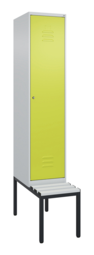 C+P Sitzbank-Spind Classic Plus für Schwarz-Weiß-Trennung, Abteilbreite 400 mm