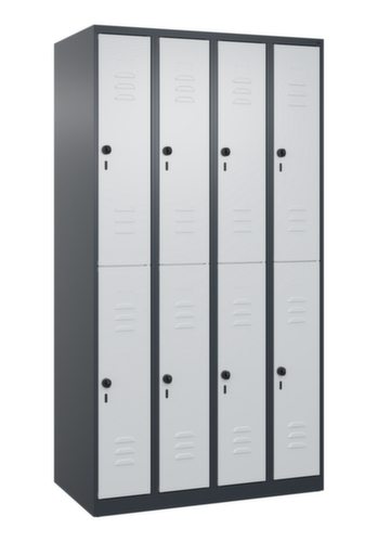 C+P Doppelstöckiger Spind Classic Plus, Abteilbreite 250 mm