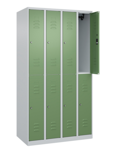 C+P Doppelstöckiger Spind Classic Plus, Abteilbreite 250 mm