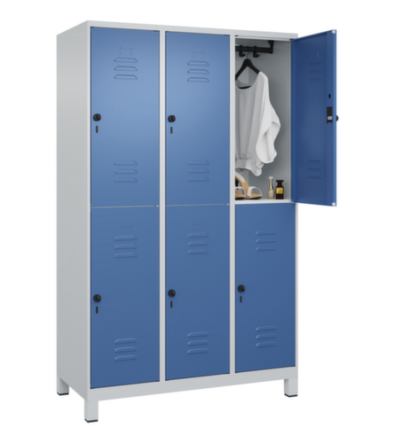 C+P Doppelstöckiger Spind Classic Plus, Abteilbreite 400 mm