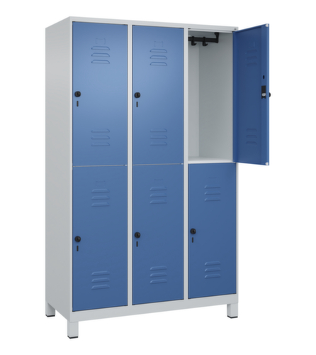 C+P Doppelstöckiger Spind Classic Plus, Abteilbreite 400 mm