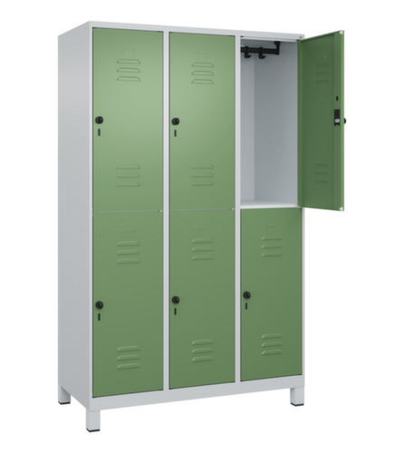 C+P Doppelstöckiger Spind Classic Plus, Abteilbreite 400 mm