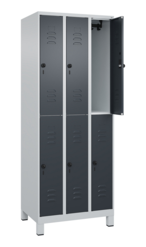 C+P Doppelstöckiger Spind Classic Plus, Abteilbreite 250 mm