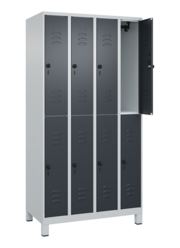 C+P Doppelstöckiger Spind Classic Plus, Abteilbreite 250 mm