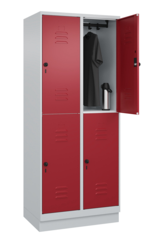 C+P Doppelstöckiger Spind Classic Plus, Abteilbreite 400 mm