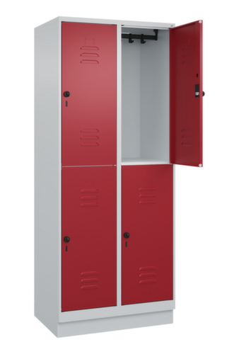 C+P Doppelstöckiger Spind Classic Plus, Abteilbreite 400 mm