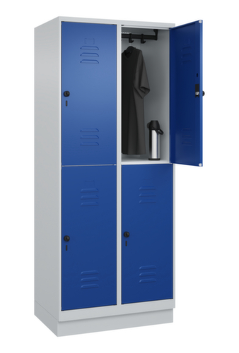 C+P Doppelstöckiger Spind Classic Plus, Abteilbreite 400 mm