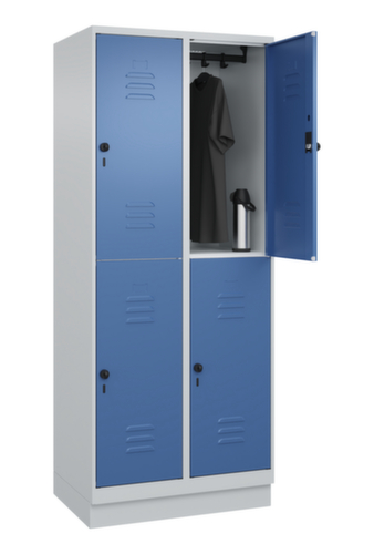 C+P Doppelstöckiger Spind Classic Plus, Abteilbreite 400 mm