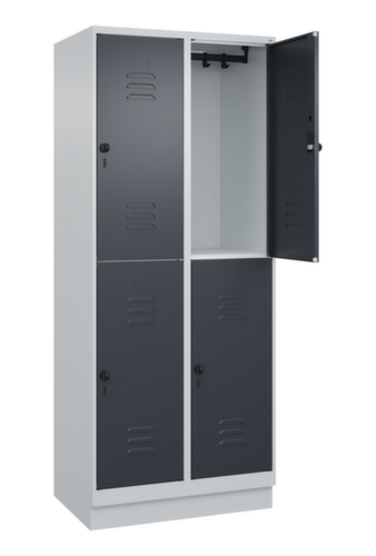 C+P Doppelstöckiger Spind Classic Plus, Abteilbreite 400 mm