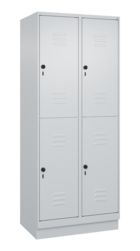 C+P Doppelstöckiger Spind Classic Plus, Abteilbreite 400 mm