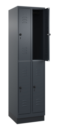 C+P Doppelstöckiger Spind Classic Plus, Abteilbreite 250 mm