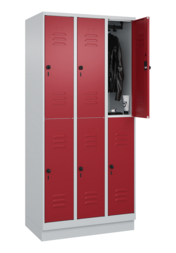 C+P Doppelstöckiger Spind Classic Plus, Abteilbreite 300 mm