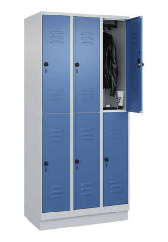 C+P Doppelstöckiger Spind Classic Plus, Abteilbreite 300 mm