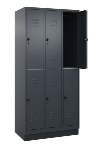 C+P Doppelstöckiger Spind Classic Plus, Abteilbreite 300 mm